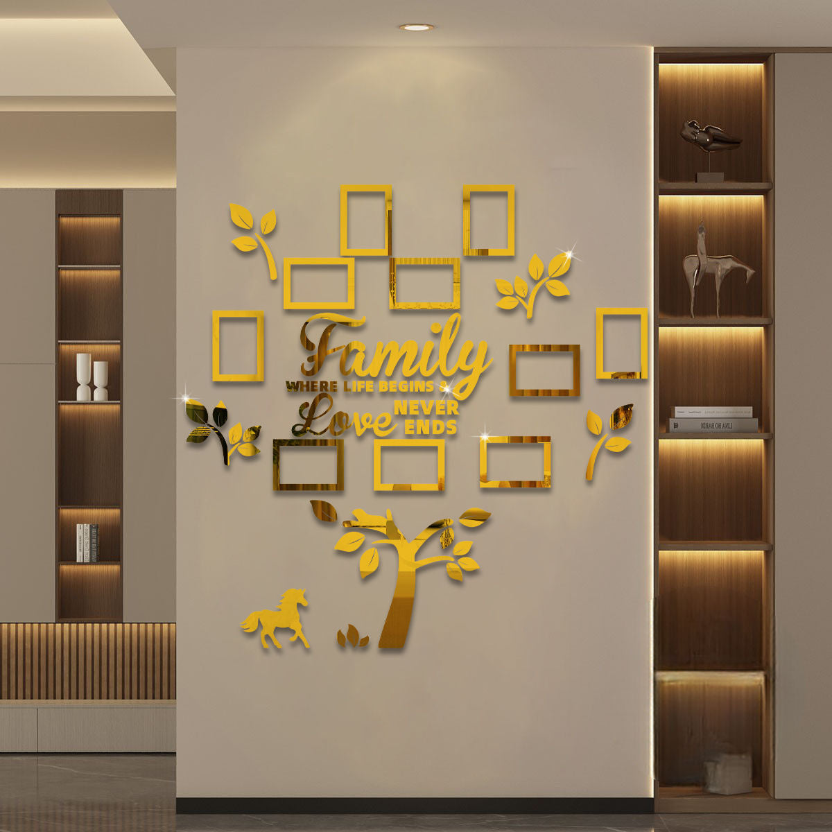 3D Family Tree Photo Frame Wall Sticker