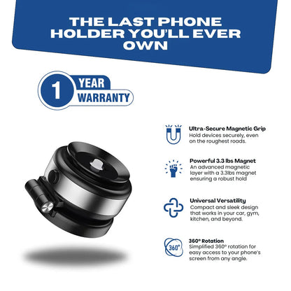 CZ07 Vacuum Suction Double‑Sided Magnetic Retractable Car Phone Mount