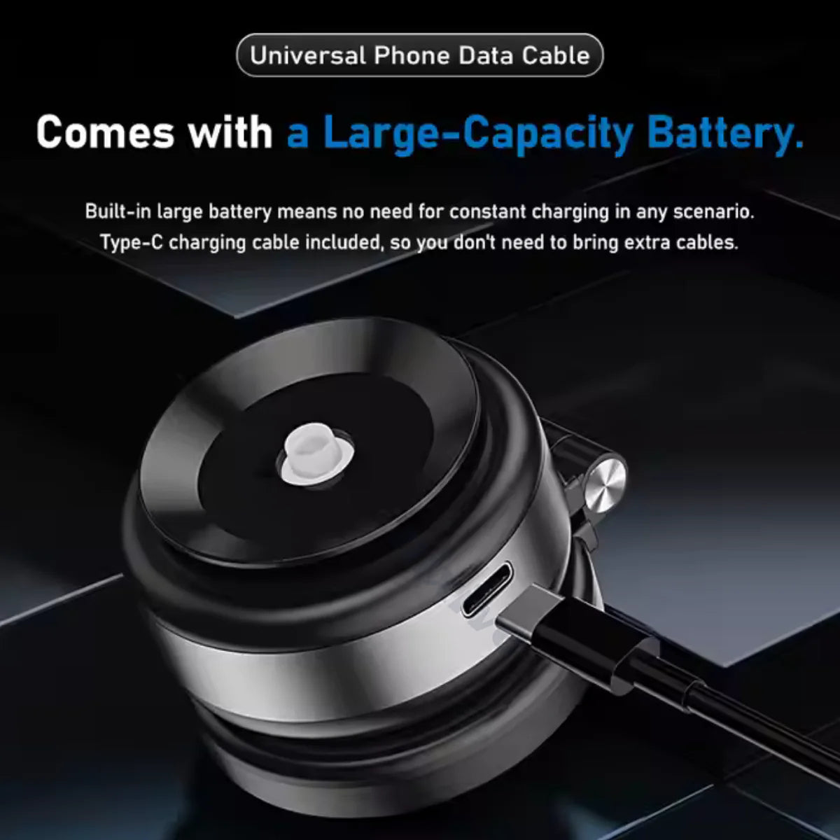 CZ07 Vacuum Suction Double‑Sided Magnetic Retractable Car Phone Mount