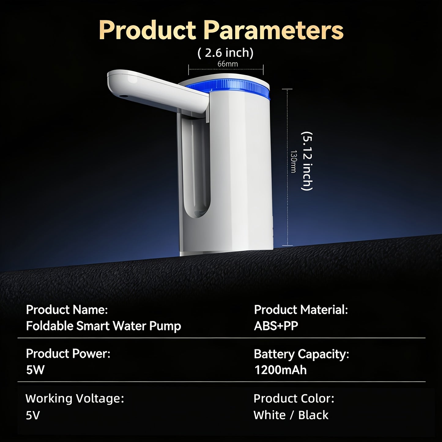 Electric Foldable Water Dispenser Pump