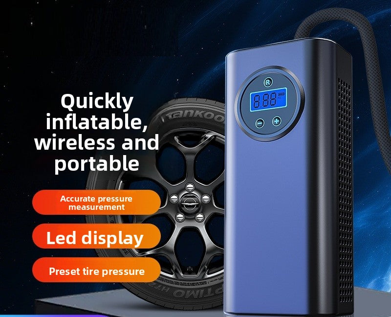 Rechargeable Digital Tire Inflator with Large Capacity Battery