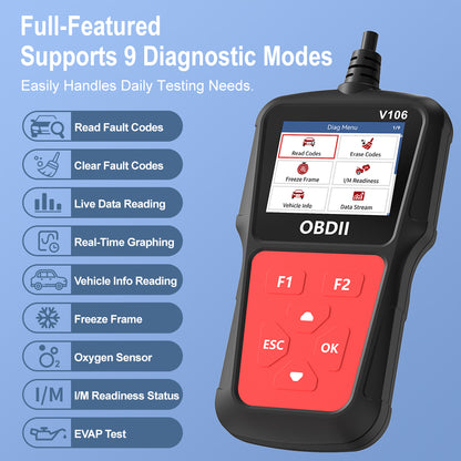 V106 Automotive Diagnostic ToolYour Portable Car Health Manager