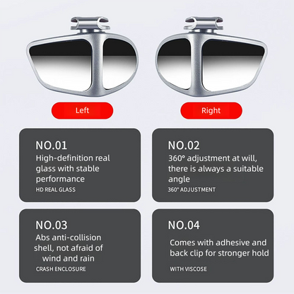Universal Car Wide Angle Blind Spot Rearview Mirror