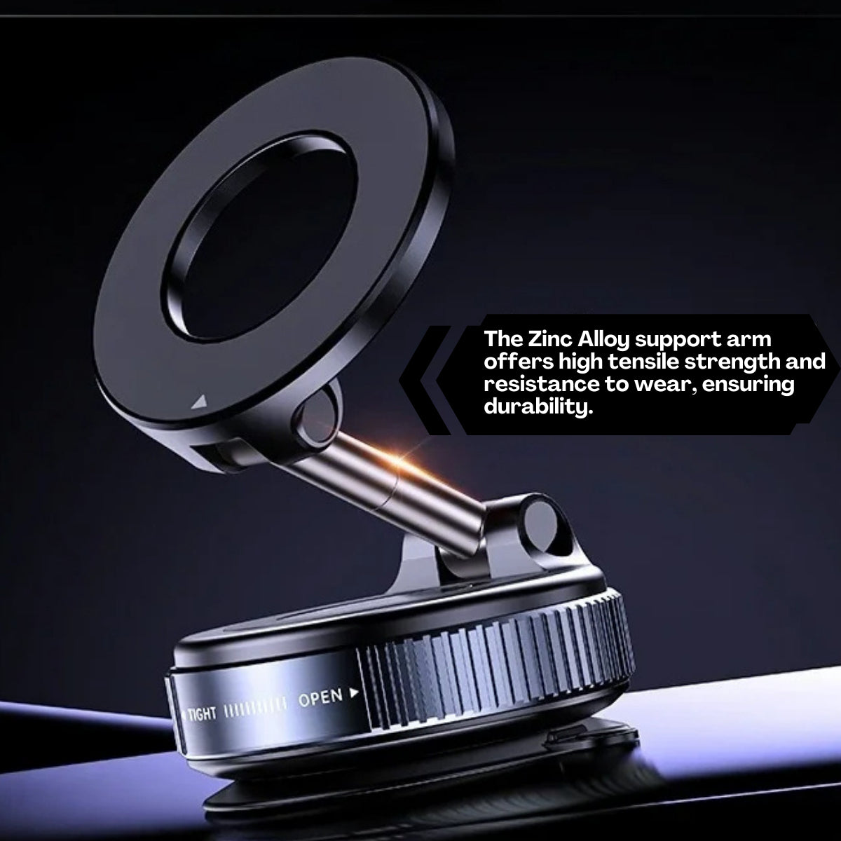 B07 Strong Magnetic Car Mount – 360° Rotation, Secure Grip for Every Drive