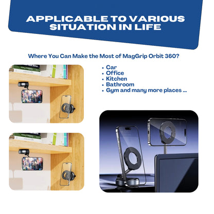 B07 Strong Magnetic Car Mount – 360° Rotation, Secure Grip for Every Drive