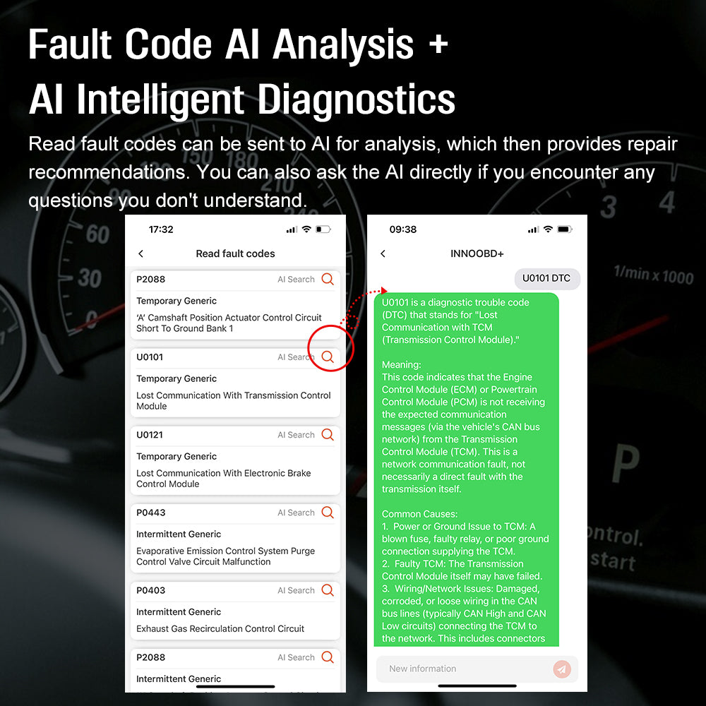 V800 Al-Powered Diagnostic Scannerfor 4 Vehicle Systems