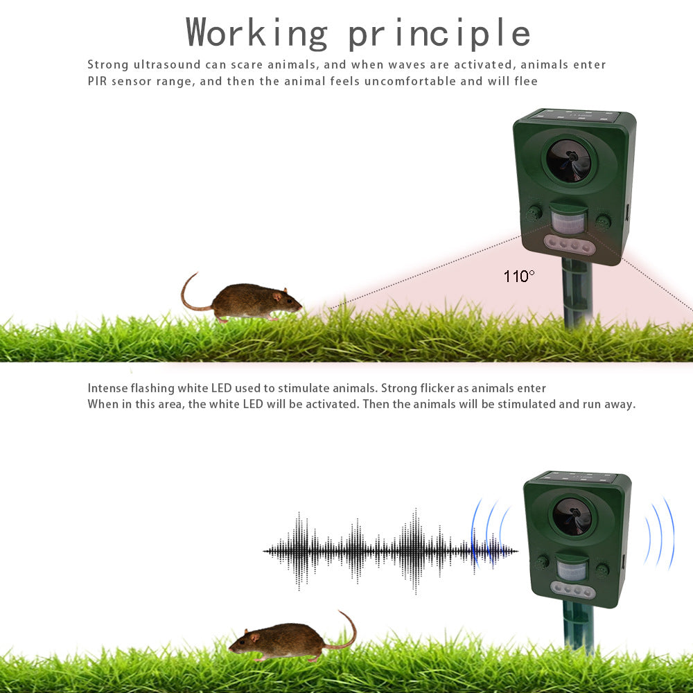 Ultrasonic Fox, Bird & Animal Repeller