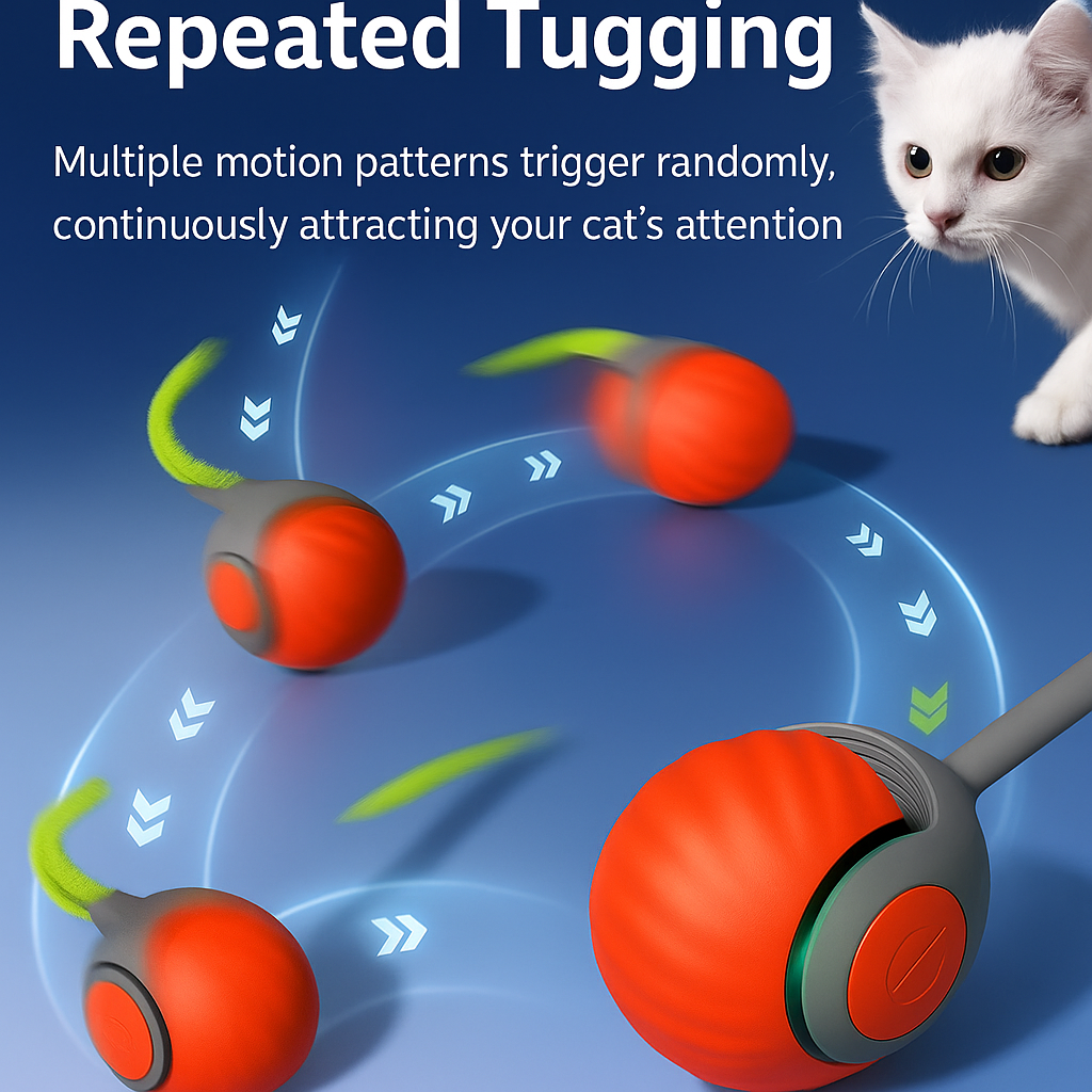 Smart Touch Activated Cat Rolling Ball
