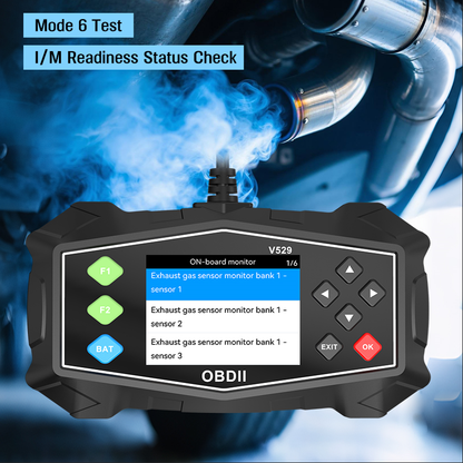 V529 Professional Full‑Function OBD2 Scanner Tablet with Cloud Print & Battery Health Test