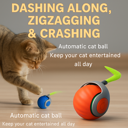 Smart Touch Activated Cat Rolling Ball