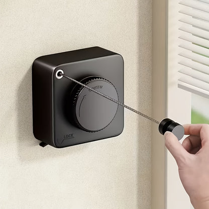 No-Drill Retractable Invisible Wall Mount Clothesline