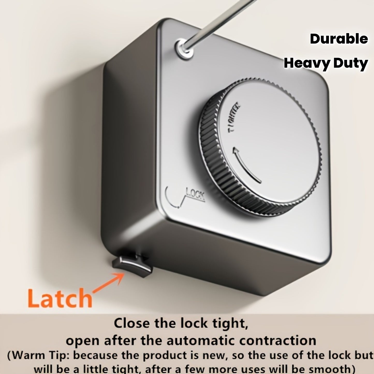 No-Drill Retractable Invisible Wall Mount Clothesline