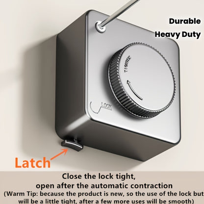 No-Drill Retractable Invisible Wall Mount Clothesline