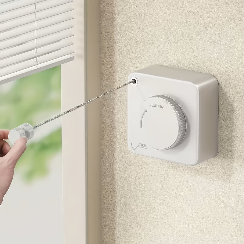 No-Drill Retractable Invisible Wall Mount Clothesline