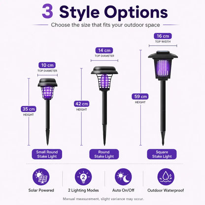 Solar Mosquito Zapper Light – Outdoor Garden Stake Lamp