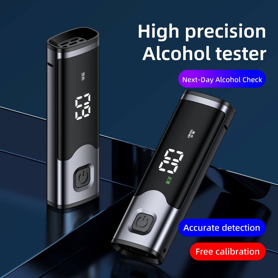 Portable Digital Alcohol Tester for Personal Breath Alcohol Test