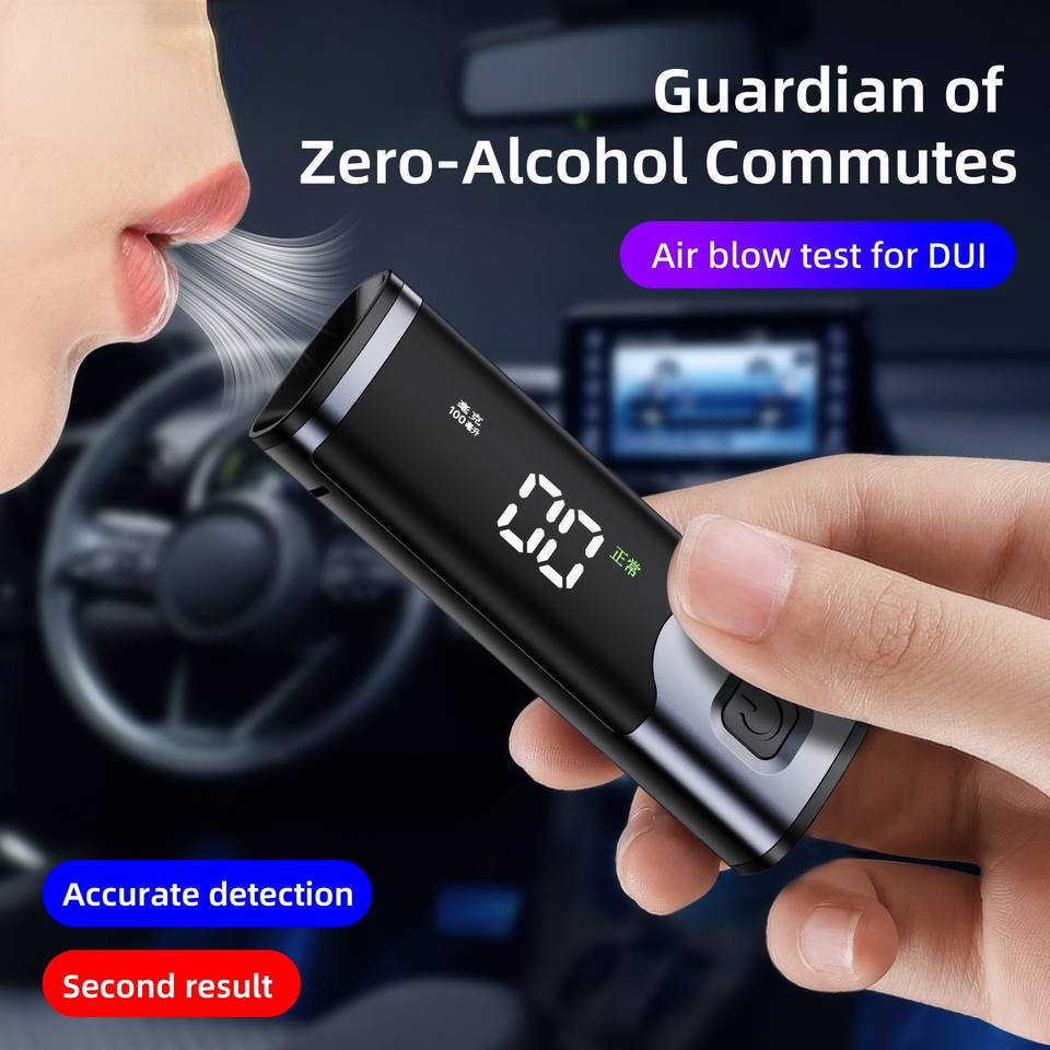 Portable Digital Alcohol Tester for Personal Breath Alcohol Test