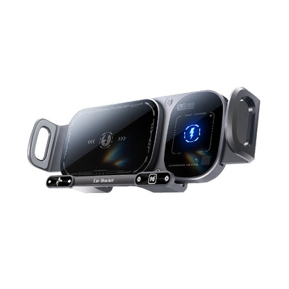 Dual-Coil Wireless Fast Charging Large Screen Phone Mount