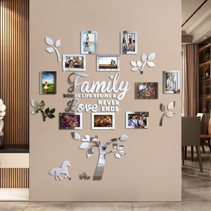 3D Family Tree Photo Frame Wall Sticker