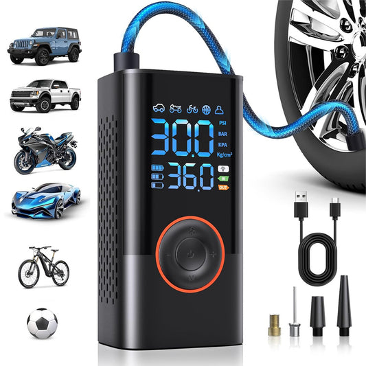 Electric Portable Smart Air Pump, Multifunctional Car Tire Inflator