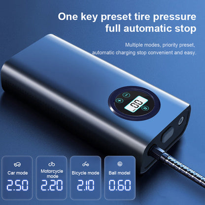 Rechargeable Digital Tire Inflator with Large Capacity Battery