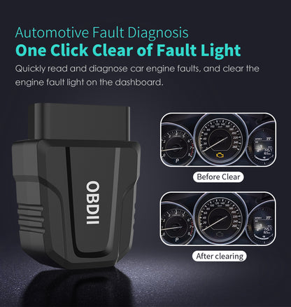 V011 Professional Full-Function Bluetooth OBD2 Scanner for iOS & Android