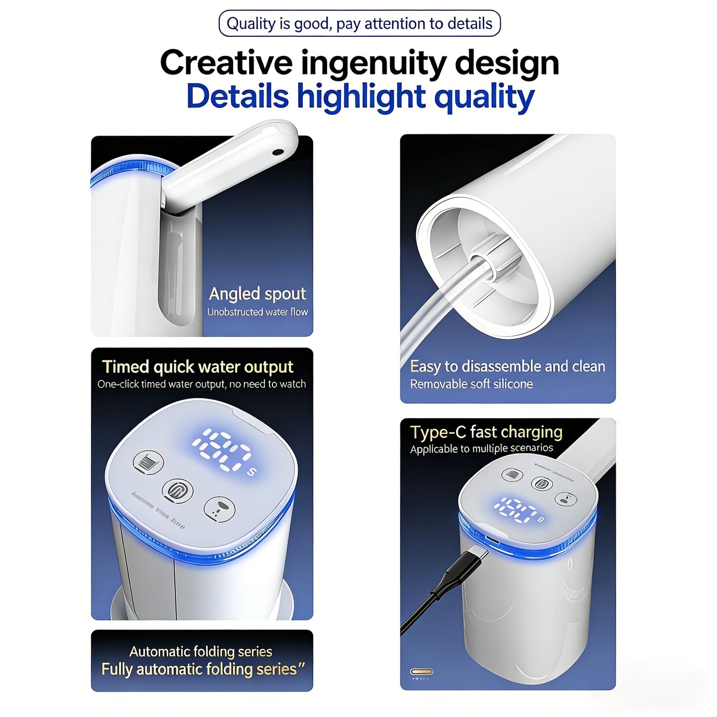 Electric Foldable Water Dispenser Pump