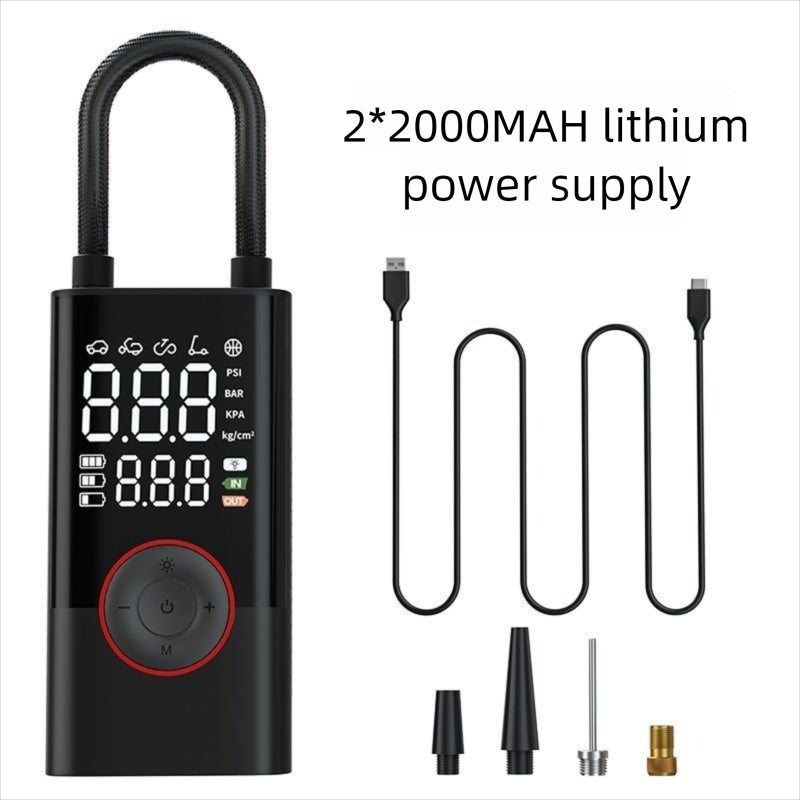 Electric Portable Smart Air Pump, Multifunctional Car Tire Inflator