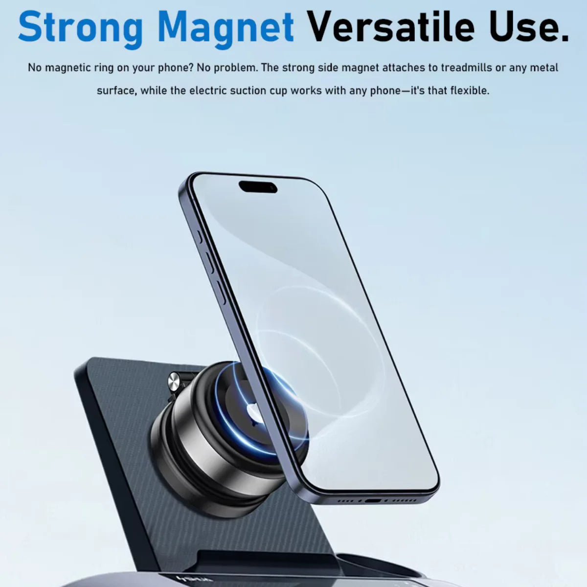 CZ07 Vacuum Suction Double‑Sided Magnetic Retractable Car Phone Mount