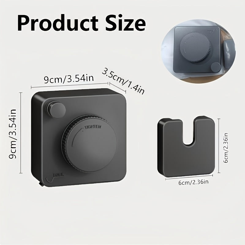 No-Drill Retractable Invisible Wall Mount Clothesline