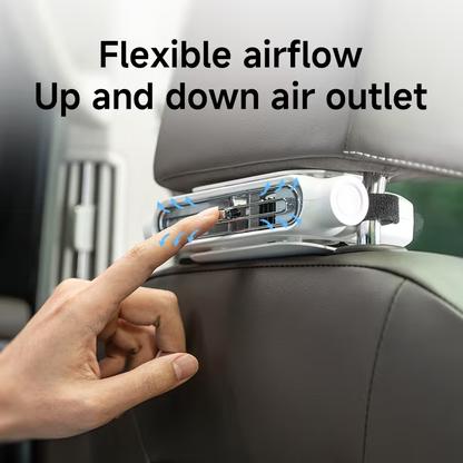 Bladeless Dual Turbine High Power Car Seat Cooling Fan