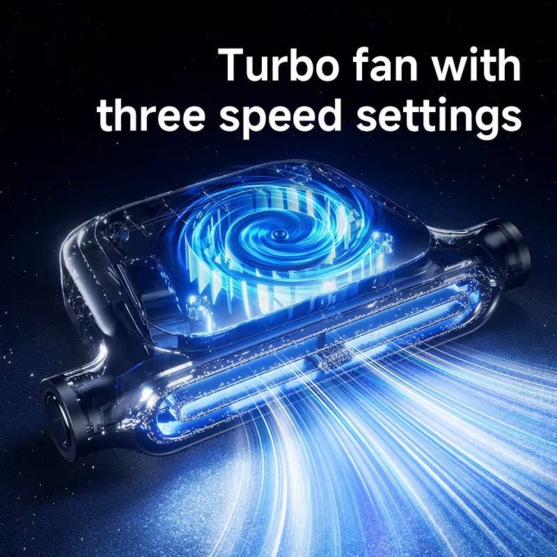 Bladeless Dual Turbine High Power Car Seat Cooling Fan